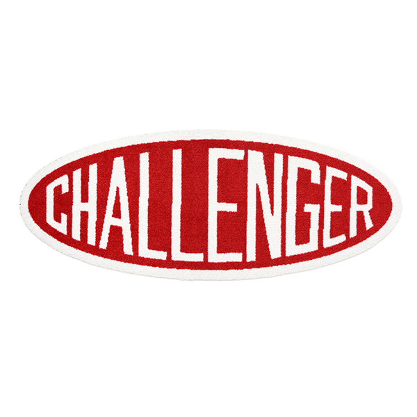 CHALLENGER/OVAL LOGO MAT（RED）［オーバルロゴマット-23秋冬］ - JONAS