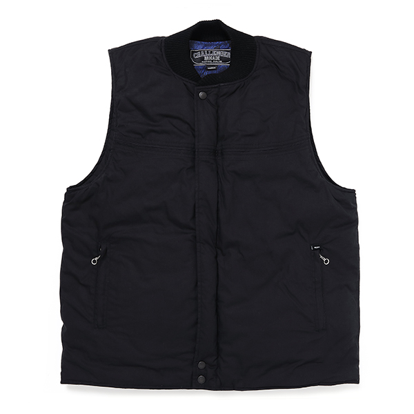 CHALLENGER/DERBY DOWN VEST（BLACK/NAVY）［ダービーダウンベスト-23 