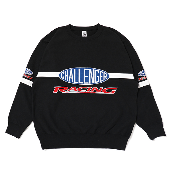 CHALLENGER/CMC RACING SWEAT（BLACK）［クルーネックスウェット-23 