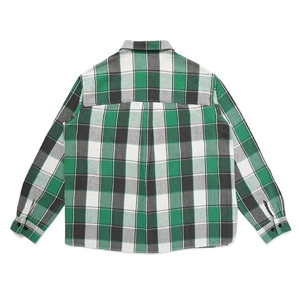 画像: CHALLENGER/L/S BIG CHECK SHIRT（GREEN）［ビッグチェックシャツ-23秋冬］