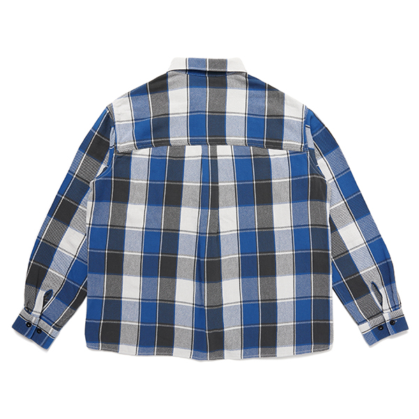 画像: CHALLENGER/L/S BIG CHECK SHIRT（BLUE）［ビッグチェックシャツ-23秋冬］