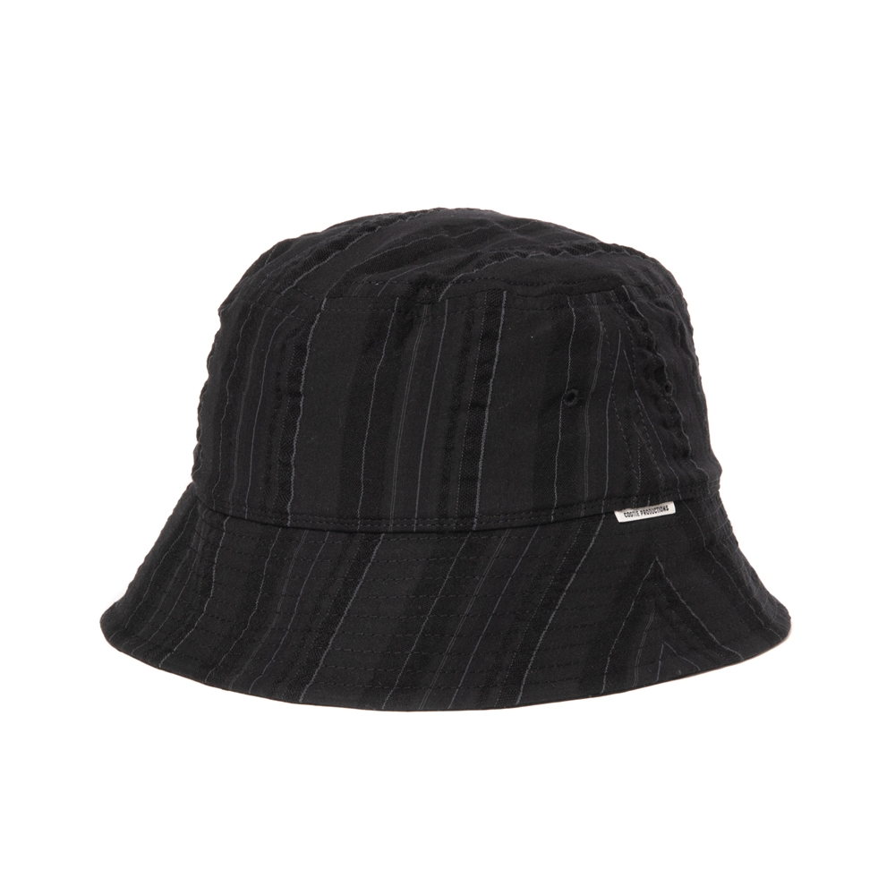 COOTIE PRODUCTIONS/Stripe Sucker Cloth Bucket Hat（Black 