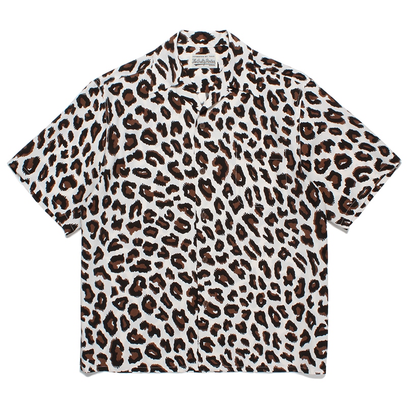 WACKOMARIA leopard open collar shirt M | nate-hospital.com