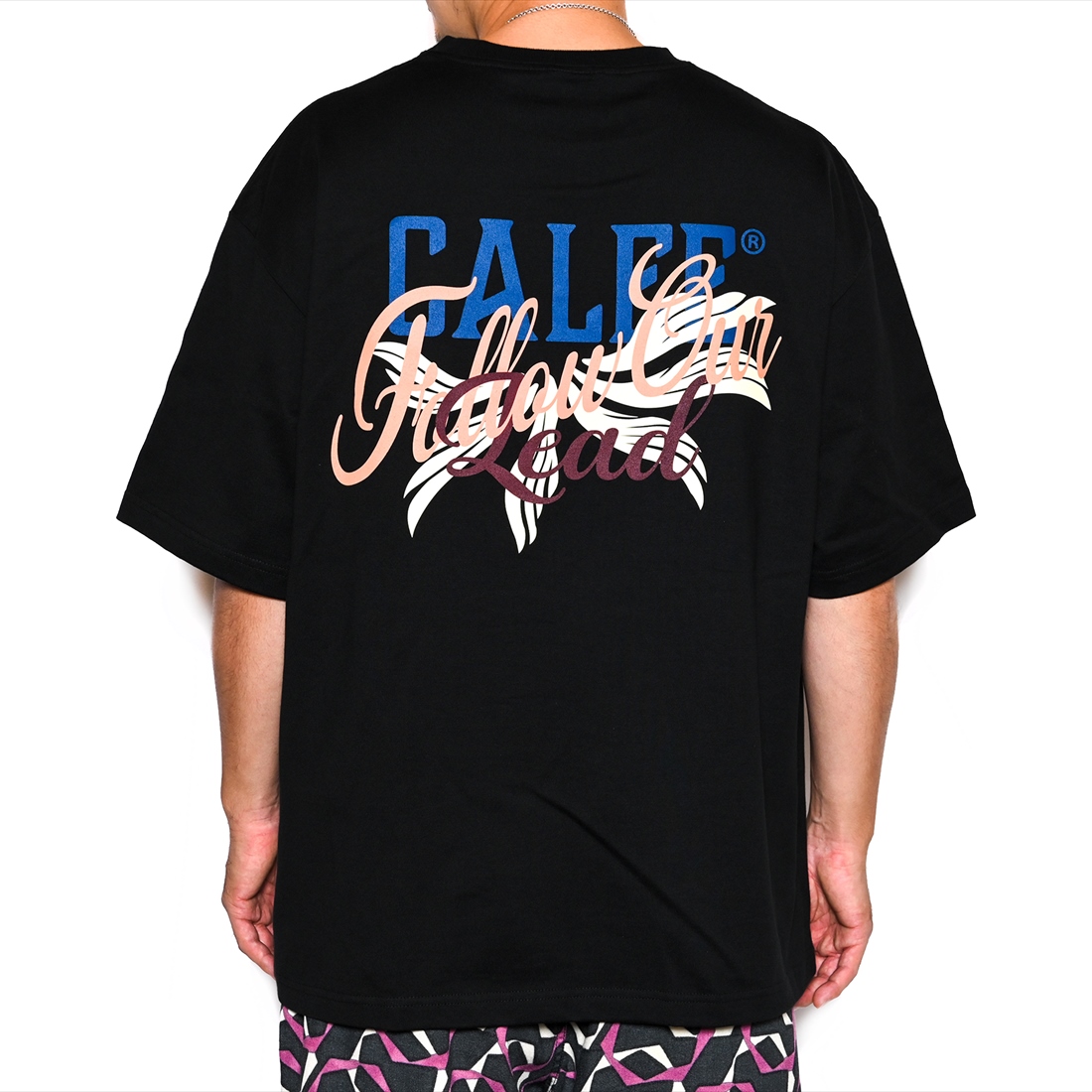 画像: CALEE/Drop shoulder CALEE FOL logo t-shirt（Black） 【50%OFF】［ドロップショルダーT-23春夏］