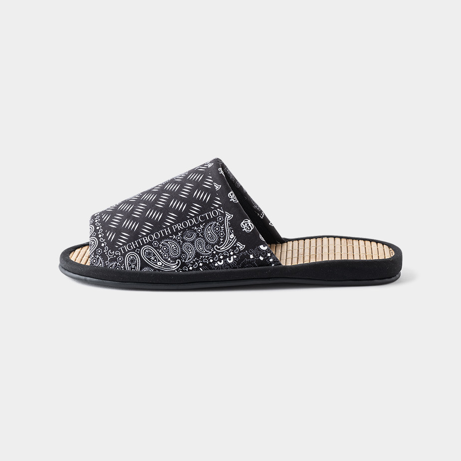 画像: TIGHTBOOTH/PAISLEY ROOM SANDAL（Black）［ペイズリールームサンダル-23夏］