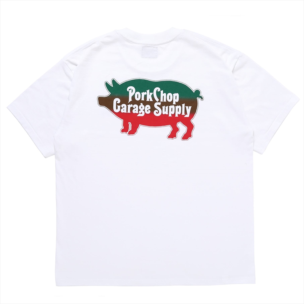 画像: PORKCHOP/THREE TONE ROUNDED TEE（WHITE）［プリントT-23春夏］