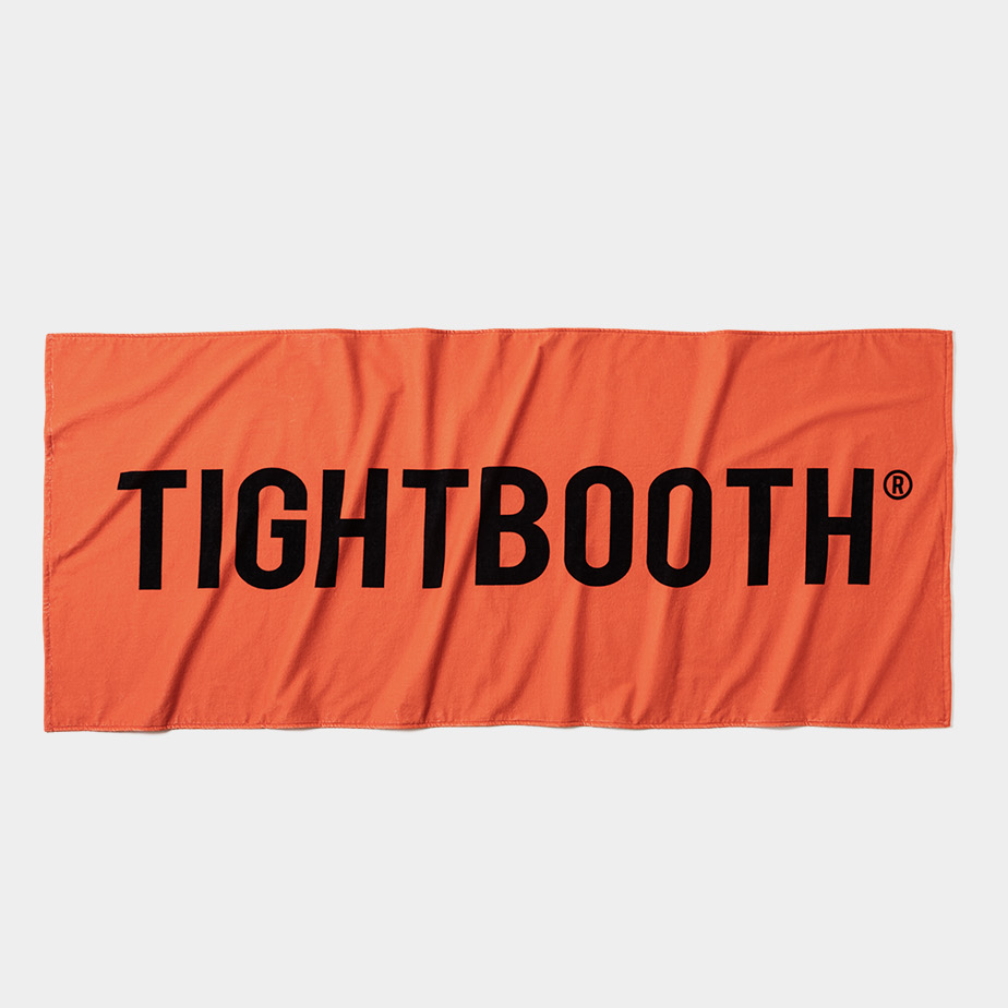 TIGHTBOOTH/LOGO BEACH TOWEL（Orange）［ビーチタオル-23夏］ - JONAS