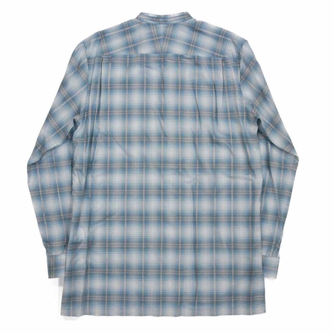 DAIRIKU/Ribbon Tie Check Shirt（Aqua）［リボンタイチェックシャツ