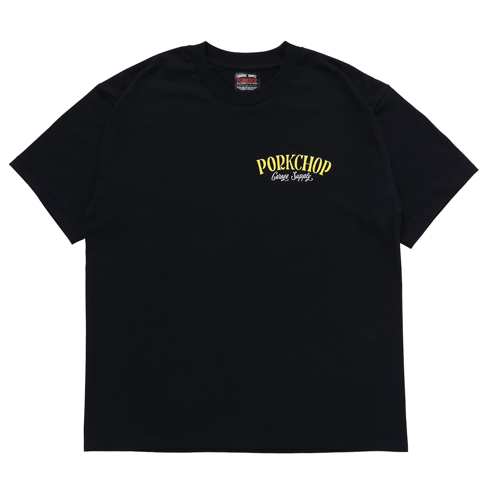 画像: PORKCHOP/PORK BACK TEE（BLACK）［プリントT-23春夏］