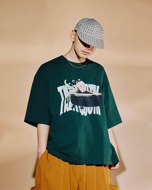 画像: TIGHTBOOTH/BITE IT T-SHIRT（Green）［プリントT-23夏］