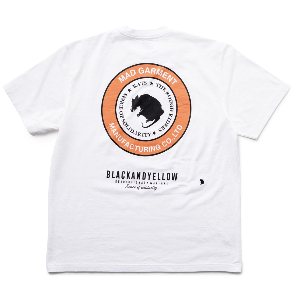 画像: RATS/TWO WHEEL TEE（WHITE/ORANGE）［プリントT-23春夏］