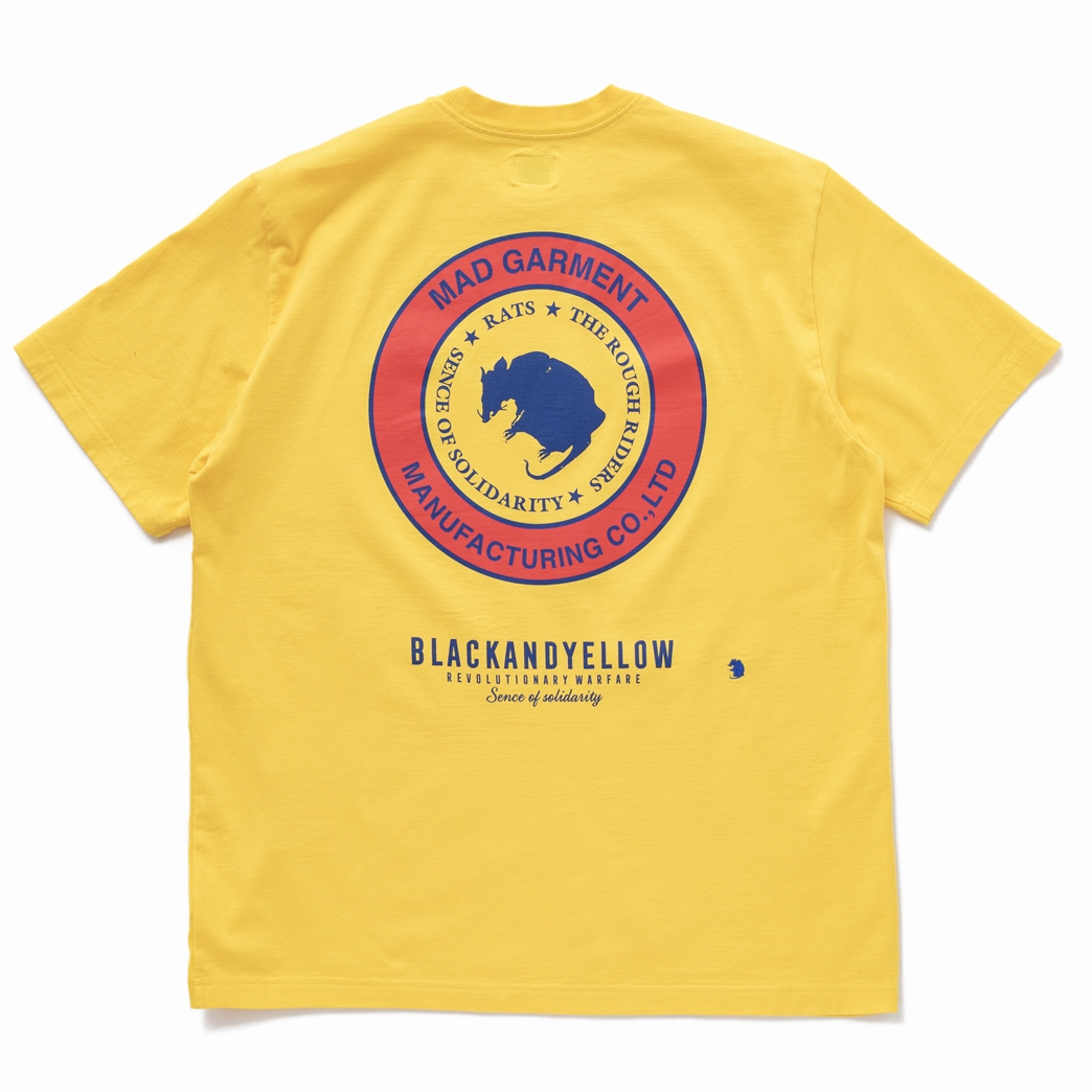 RATS/TWO WHEEL TEE（YELLOW）［プリントT-23春夏］ - JONAS