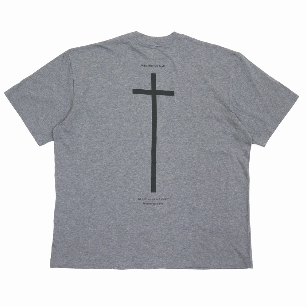 画像: RATS/CROSS TEE（CHARCOAL/BLACK）［プリントT-23春夏］