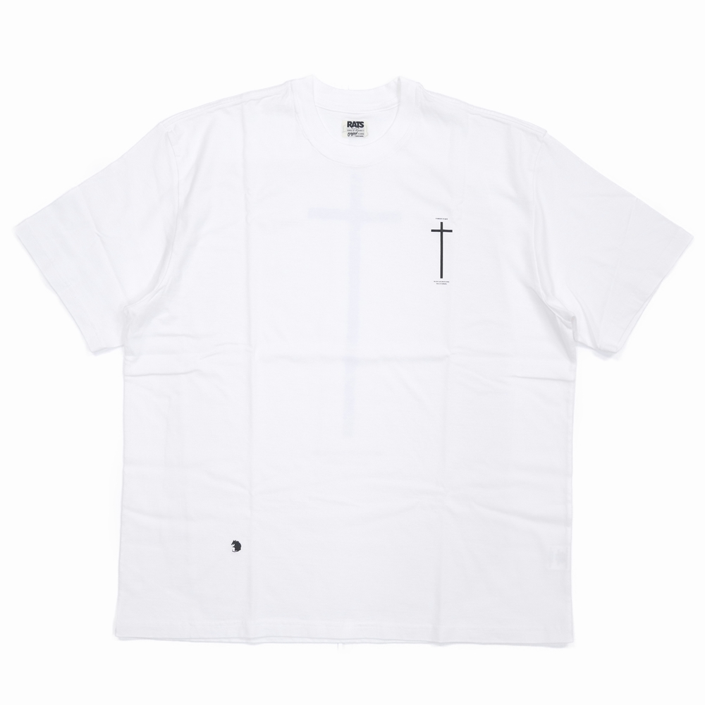 画像: RATS/CROSS TEE（WHITE）［プリントT-23春夏］