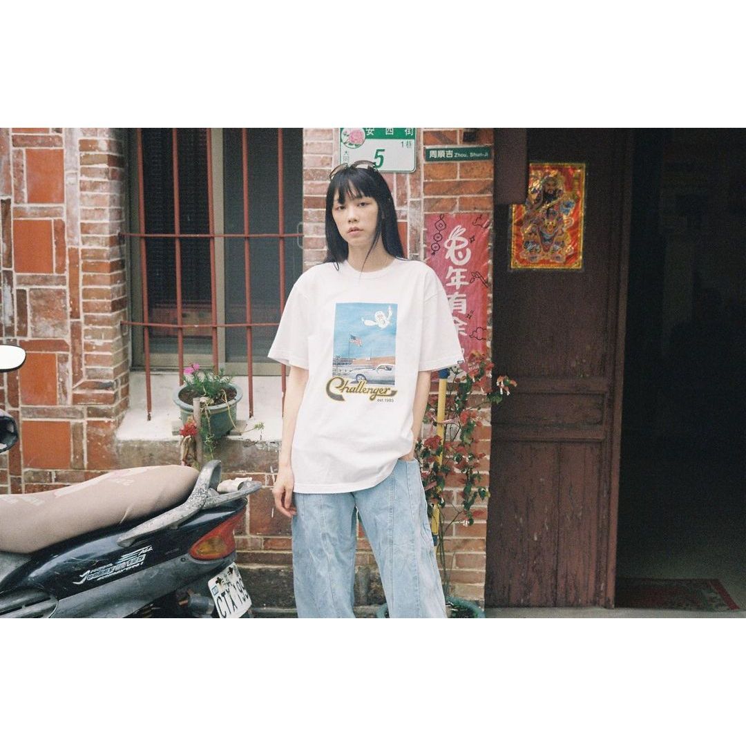 画像: CHALLENGER/CLOUDS TEE（WHITE）［プリントT-23秋冬］