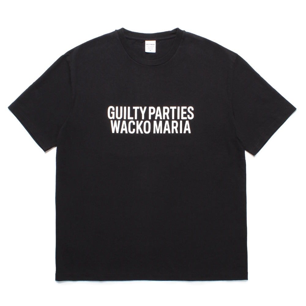 WACKO MARIA/WASHED HEAVY WEIGHT T-SHIRT（BLACK）［プリントT-23秋冬