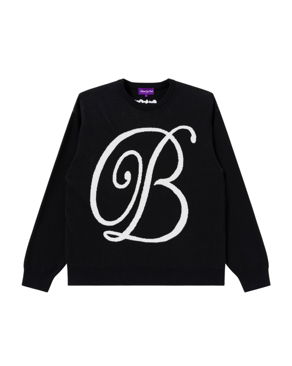 画像: BlackEyePatch/B EMBLEM KNIT SWEATER（BLACK）