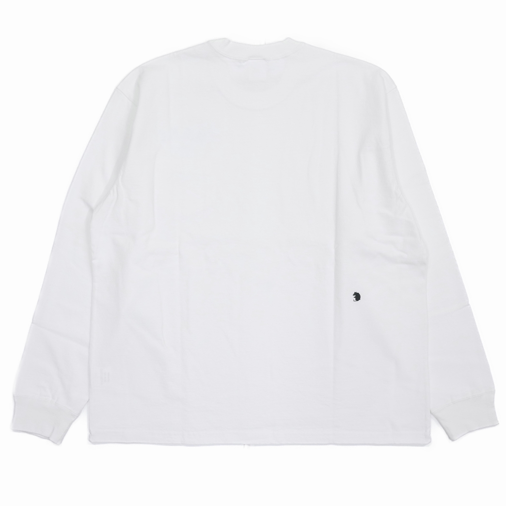 画像: RATS/MGMC POCKET LS TEE（WHITE） 【30%OFF】［プリント長袖ポケT-23秋冬］