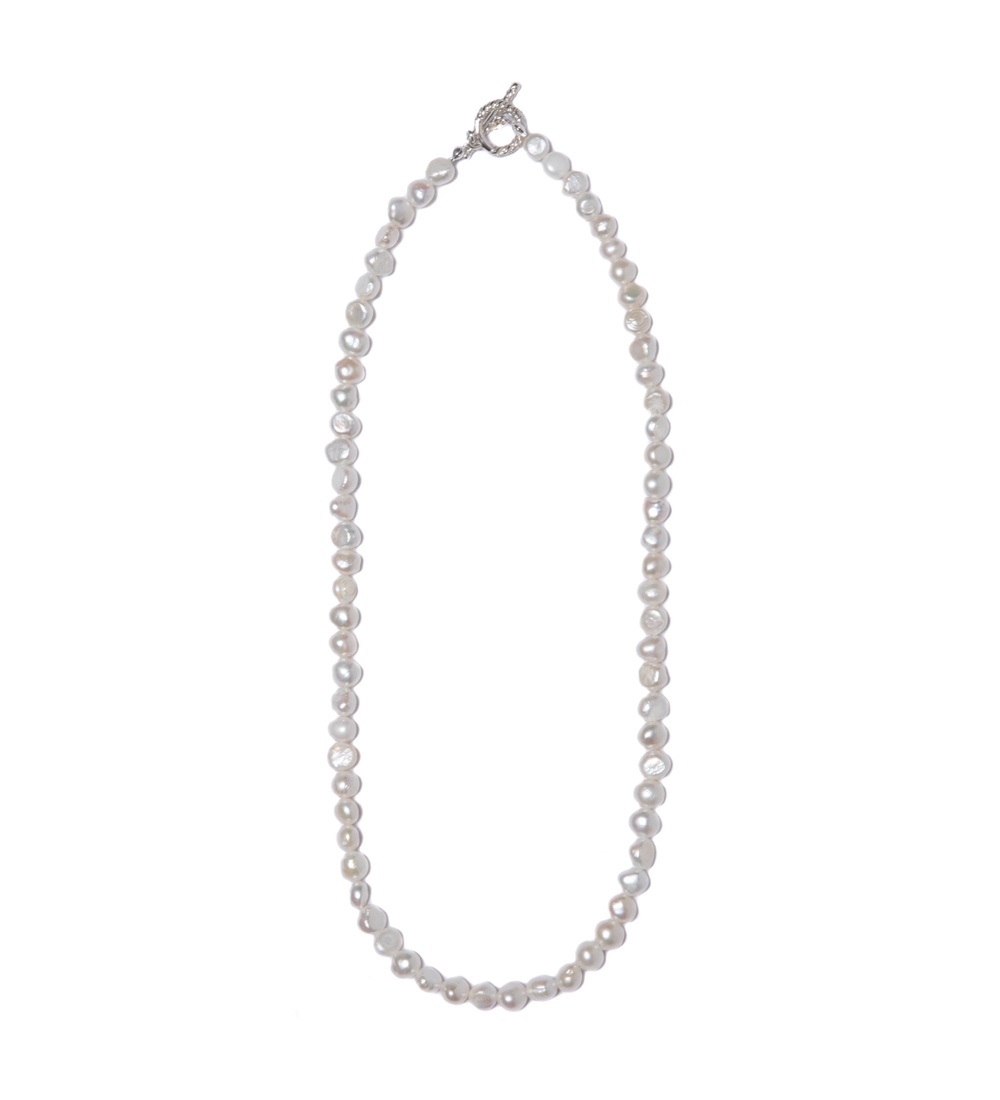 COOTIE PRODUCTIONS/Distortion Pearl Necklace（White）［パール 