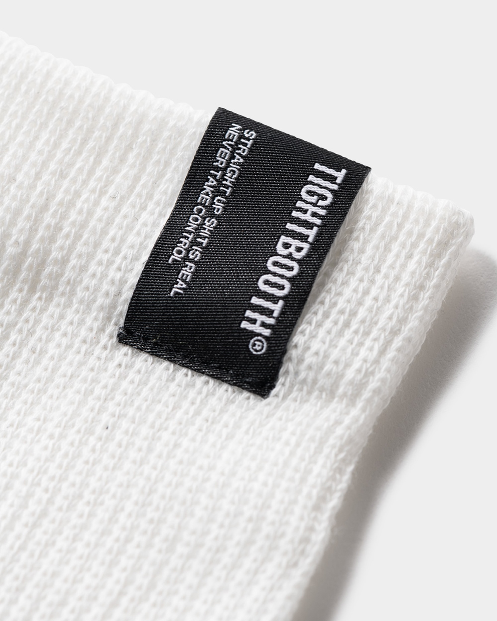 画像: TIGHTBOOTH/LABEL LOGO HIGH SOCKS（White）［ハイソックス-23秋冬］