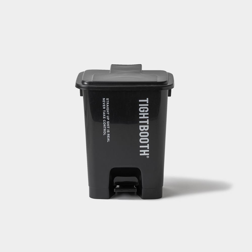 TIGHTBOOTH/LOGO TRASH CAN M（Black）［ゴミ箱