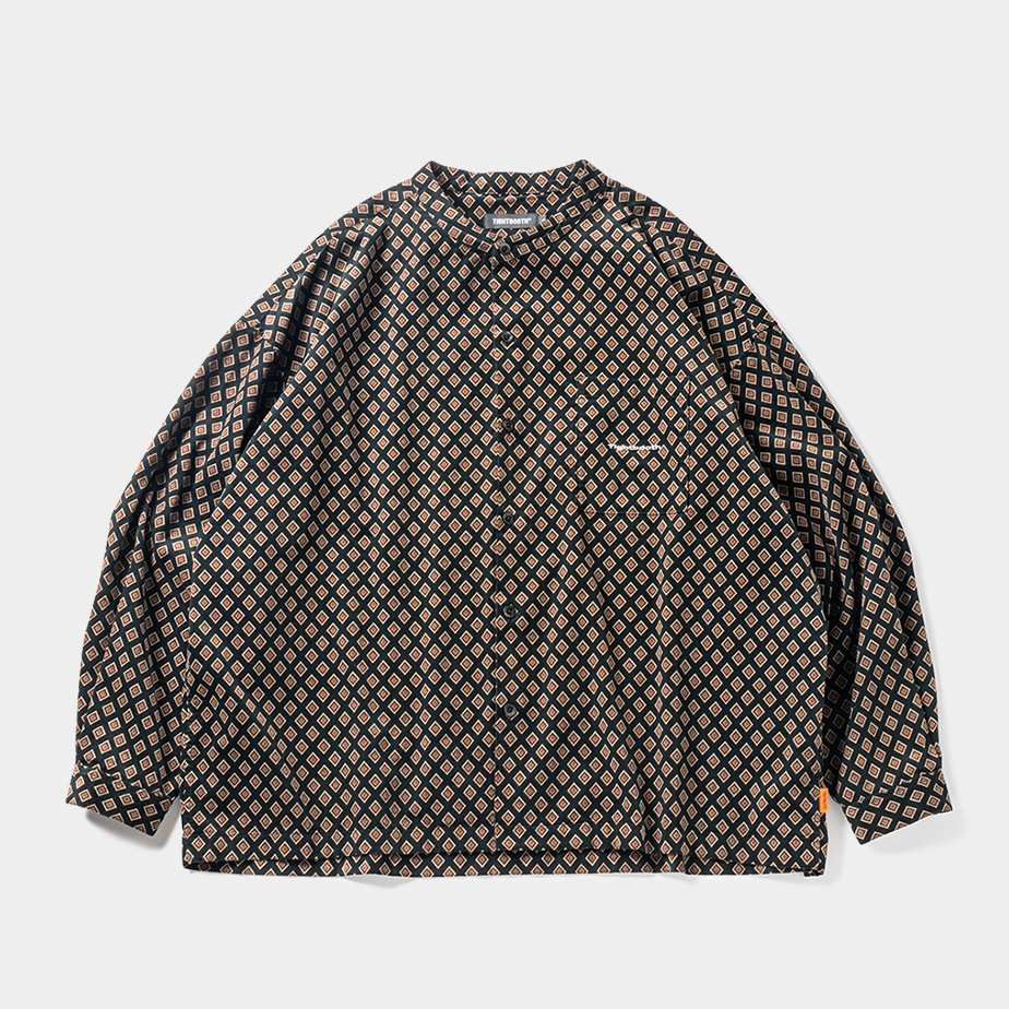 画像: TIGHTBOOTH/RHOMBUS CORDUROY LS SHIRT（Black）［コーデュロイシャツ-23秋冬］