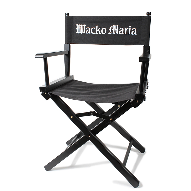 WACKO MARIA/DIRECTOR CHAIR（BLACK）［ディレクターチェア-23秋冬