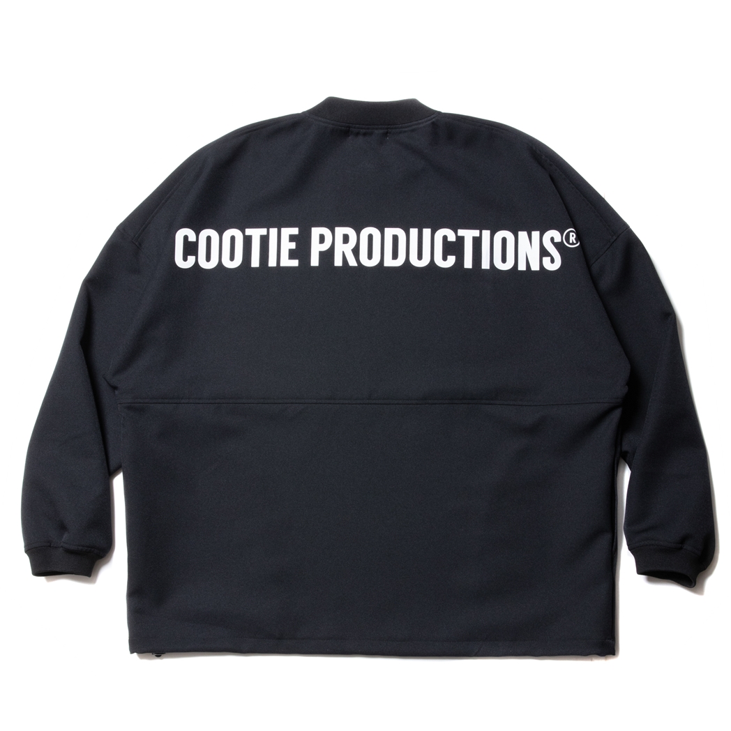 COOTIE PRODUCTIONS/Polyester Twill Football L/S Tee（Black 