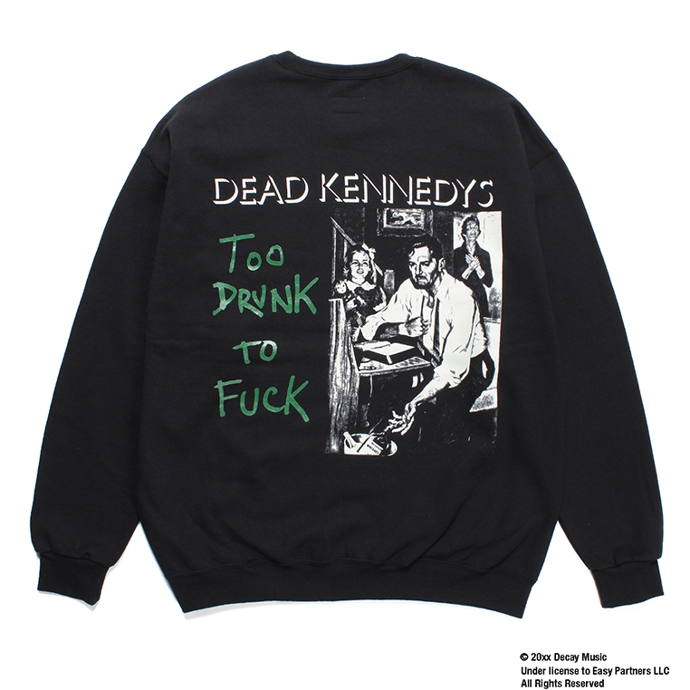 WACKO MARIA/DEAD KENNEDYS / SWEAT SHIRT（BLACK）［クルーネック 