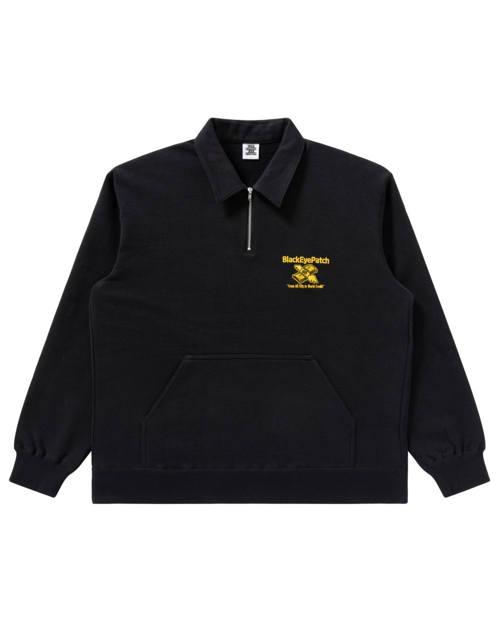 BlackEyePatch/DOLLAR BAND HALF ZIP SWEAT（BLACK） - JONAS