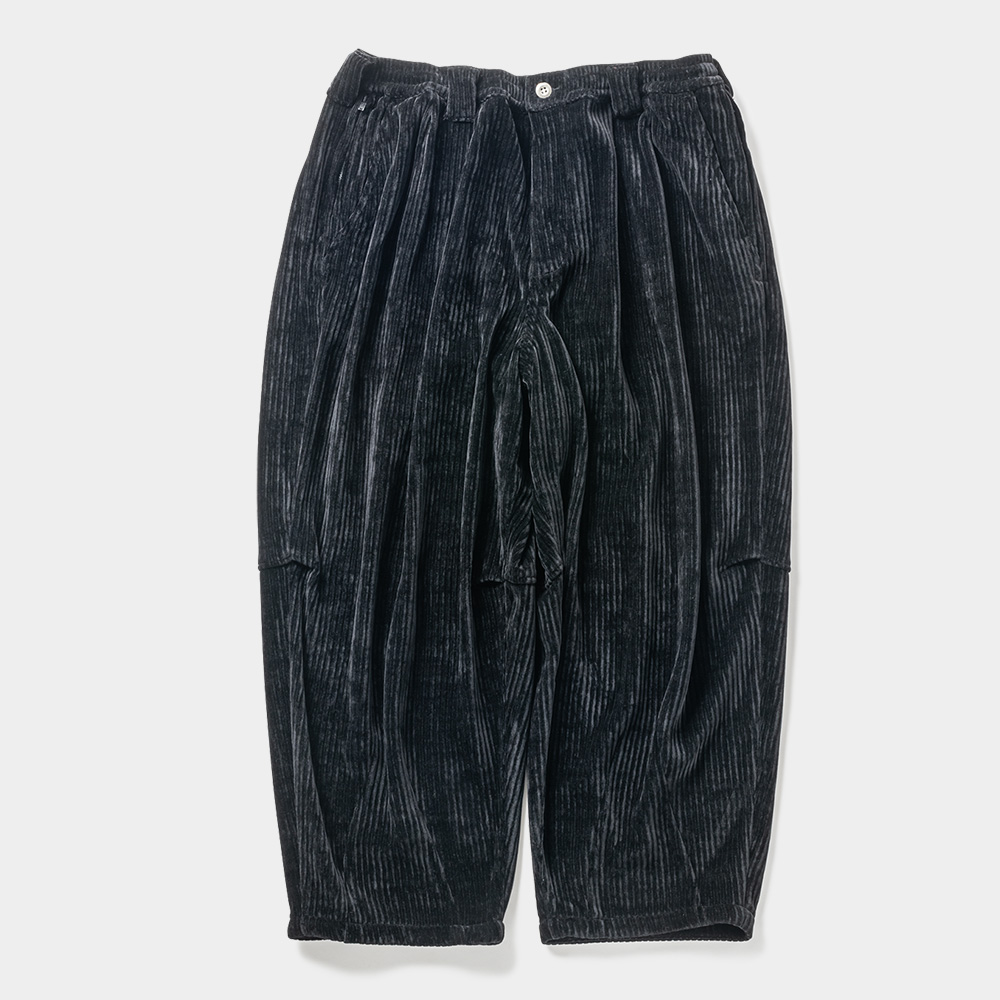 画像: TIGHTBOOTH/KNIT CORD BALLOON PANTS（Black）［コーデュロイバルーンパンツ-23秋冬］