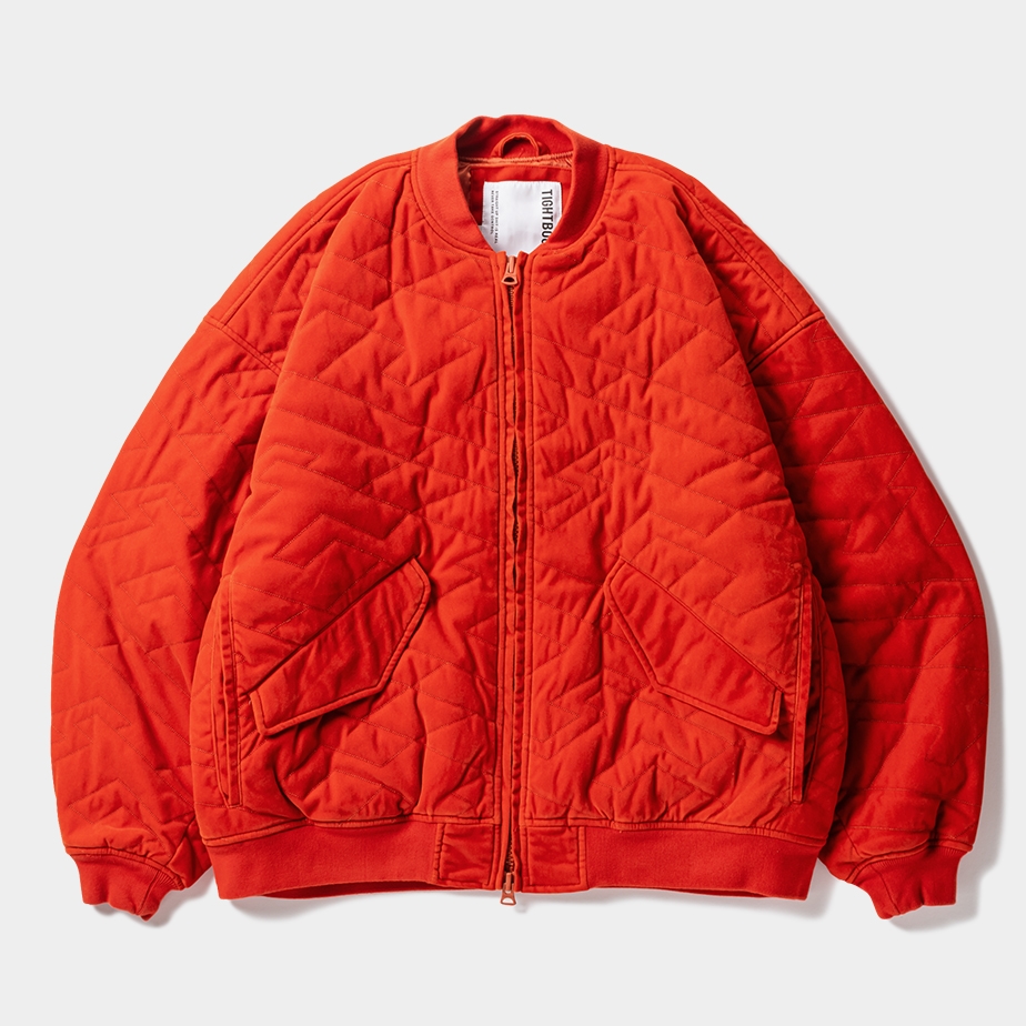 TIGHTBOOTH/T QUILT VELVETEEN JKT（Vermilion） 【30%OFF】［キルト 