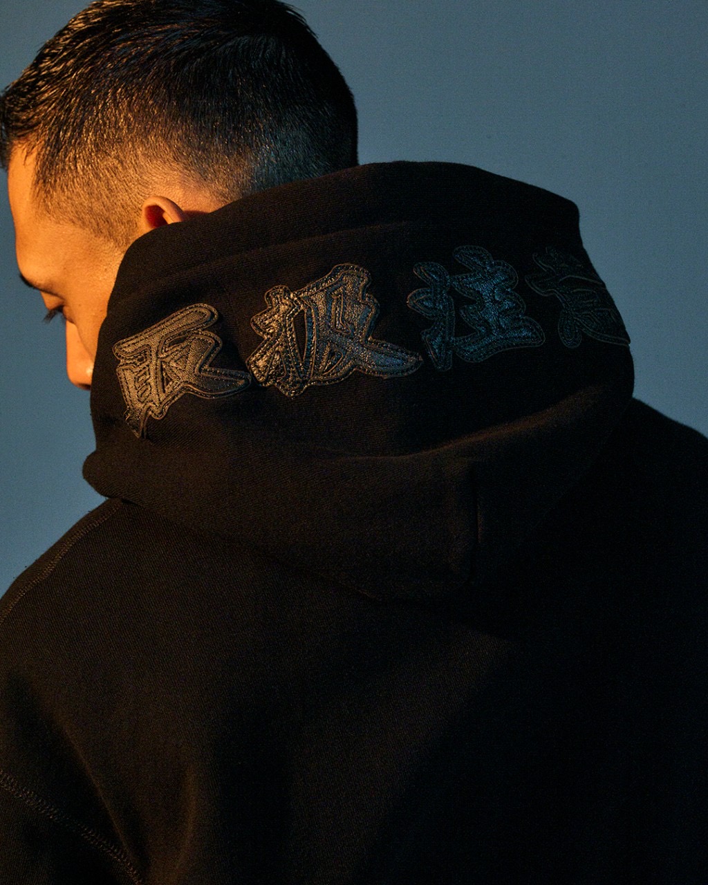 画像: BlackEyePatch/LEATHER OG LABEL HOODIE（BLACK）