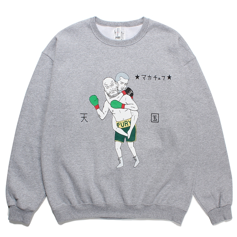 画像: WACKO MARIA/世界平和プロジェクト / SWEAT SHIRT（GRAY）［クルーネックスウェット-23秋冬］