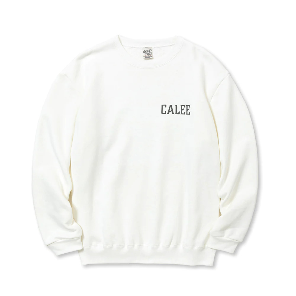 画像: CALEE/SYNDICATE RETRO GIRL CREW NECK SW（WHITE）［クルーネックスウェット-23秋冬］