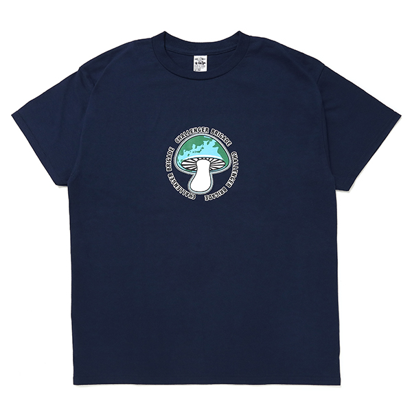 CHALLENGER/SHROOM TEE（NAVY）［プリントT-24春夏］ - JONAS