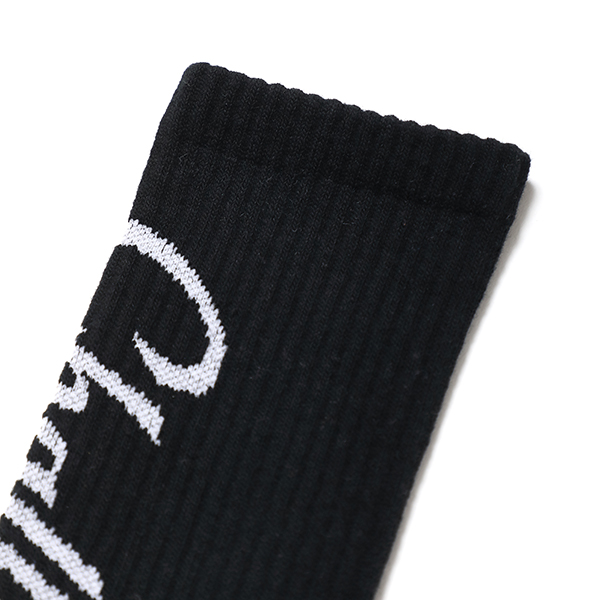 画像: CHALLENGER/VERTICAL LOGO SOCKS（BLACK）［ヴァーティカルロゴソックス-24春夏］