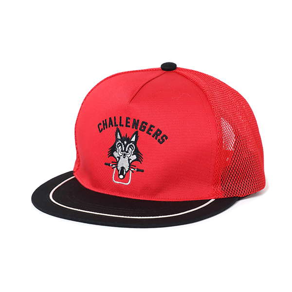 画像: CHALLENGER/WOLF MC MESH CAP（RED）［ウルフMCメッシュキャップ-24春夏］