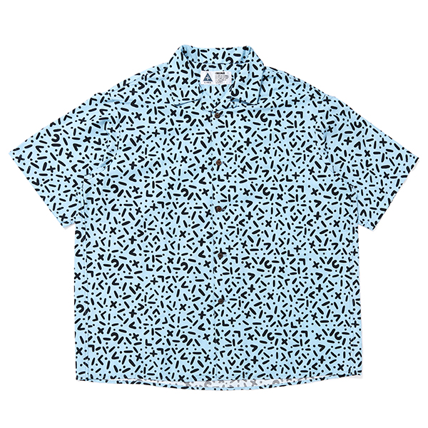 画像: CHALLENGER/S/S CHIP PRINTED SHIRT（LT BLUE）［チッププリントシャツ-24春夏］