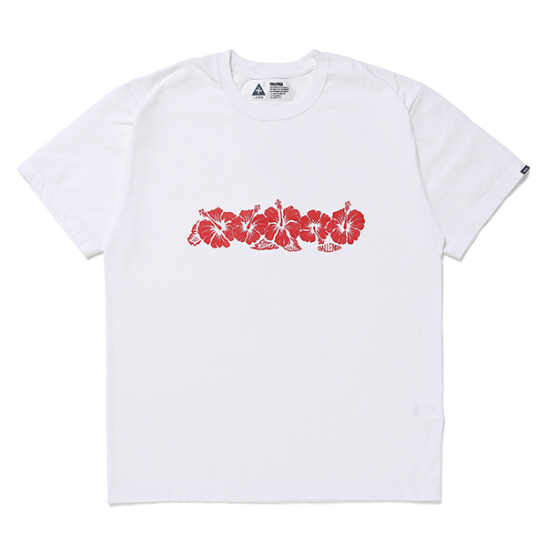 画像: CHALLENGER/HIBISCUS TEE（WHITE）［プリントT-24春夏］