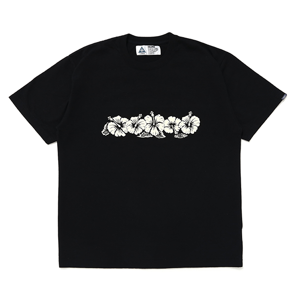 画像: CHALLENGER/HIBISCUS TEE（BLACK）［プリントT-24春夏］