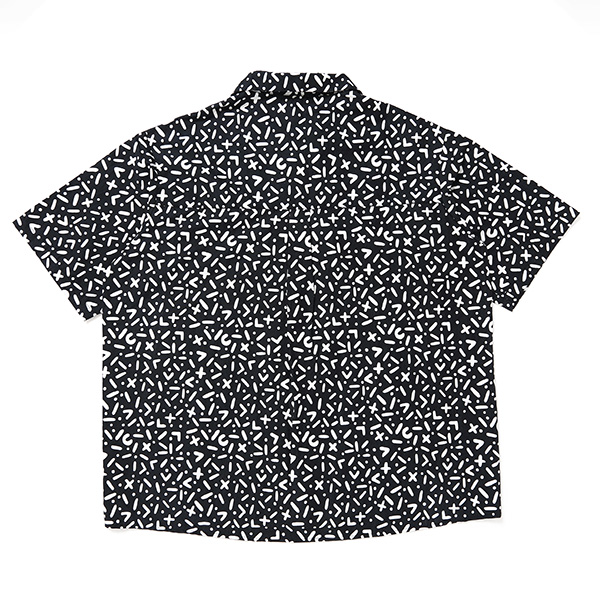 画像: CHALLENGER/S/S CHIP PRINTED SHIRT（BLACK）［チッププリントシャツ-24春夏］