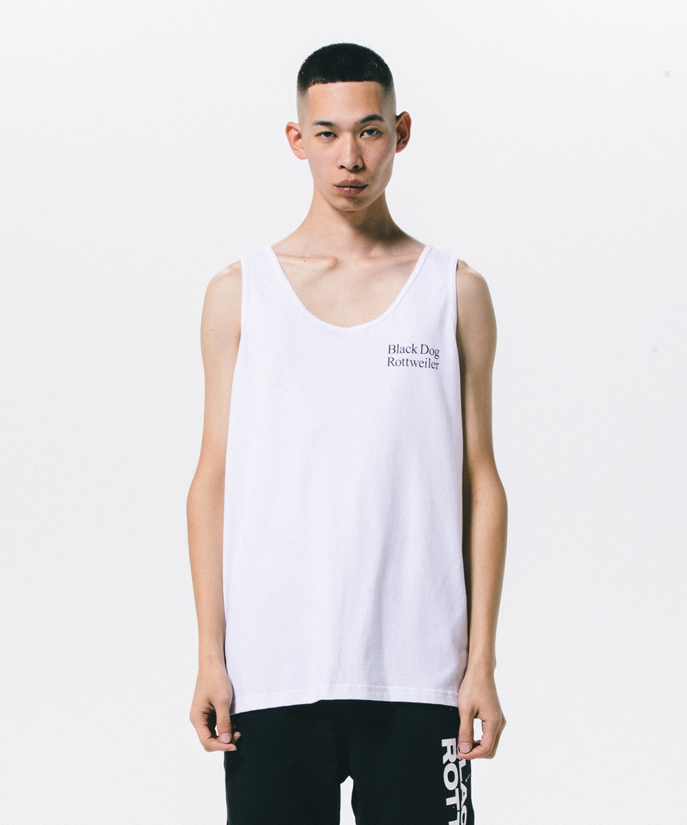 画像: ROTTWEILER/2 LINE TANK TOP（WHITE） 【30%OFF】［タンクトップ-24春夏］