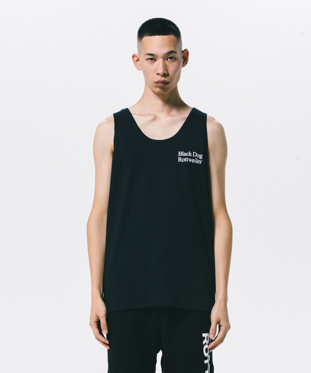 画像: ROTTWEILER/2 LINE TANK TOP（BLACK） 【30%OFF】［タンクトップ-24春夏］