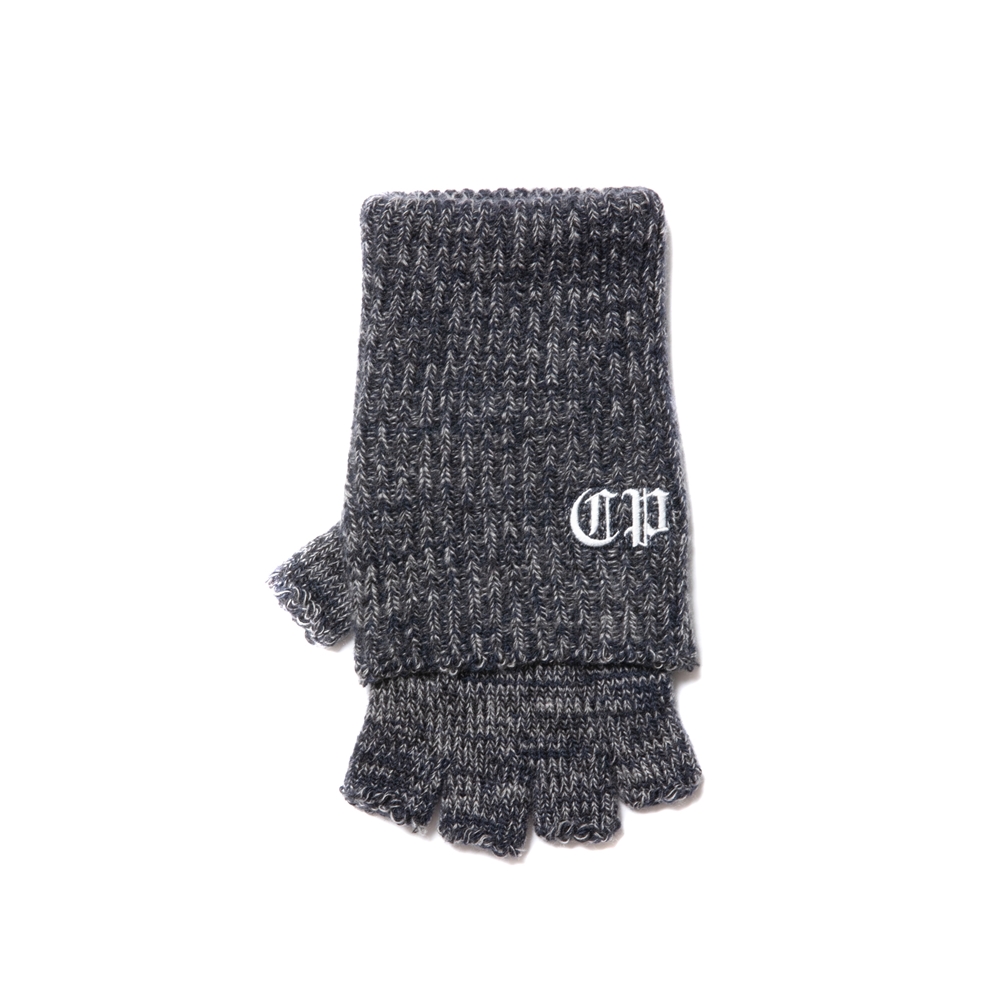 画像: COOTIE PRODUCTIONS/Lowgauge Fingerless Knit Glove（Black Mix）［フィンガーレスニットグローブ-23秋冬］