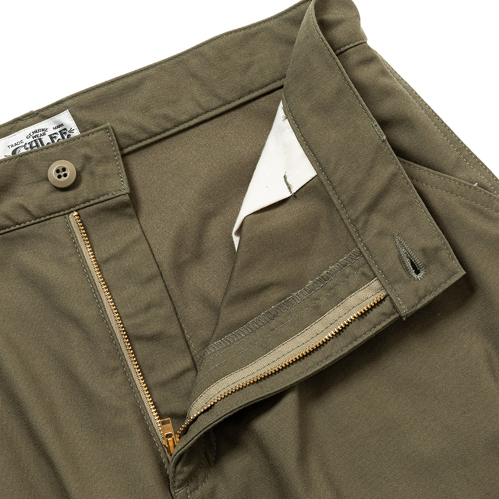 画像: CALEE/VINTAGE TYPE BACK SATIN MIRITARY UTILITY PANTS（OLIVE） 【40%OFF】［ミリタリーユーティリティーパンツ-23秋冬］