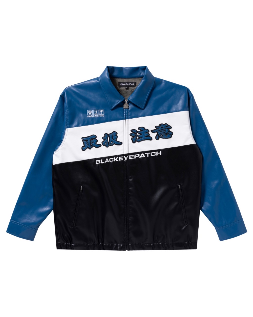 画像: BlackEyePatch/HWC FAUX LEATHER RACING JACKET（BLUE）