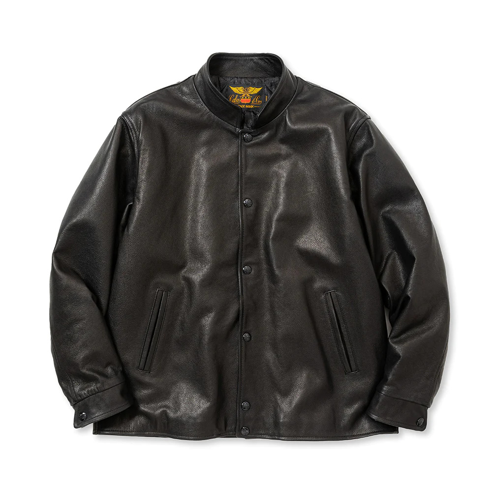 画像: CALEE/CROME LEATHER AWARD TYPE JACKET（BLACK）［レザーアワードJKT-23秋冬］