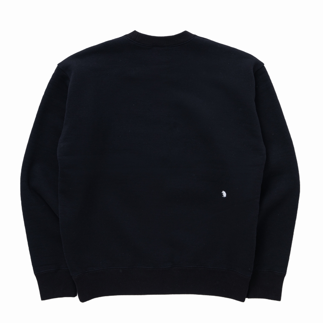 画像: RATS/CHEESE CREW NECK SWEAT（BLACK） 【30%OFF】［クルーネックスウェット-23秋冬］