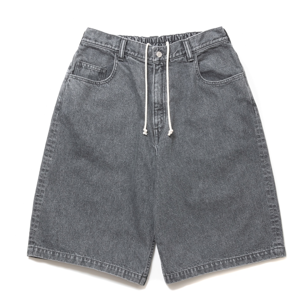 COOTIE PRODUCTIONS/5 Pocket Baggy Denim Easy Shorts（Black Hard 